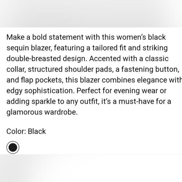 ZADIG & VOLTAIRE Sequin Black Blazer. NWT - Picture 6 of 12